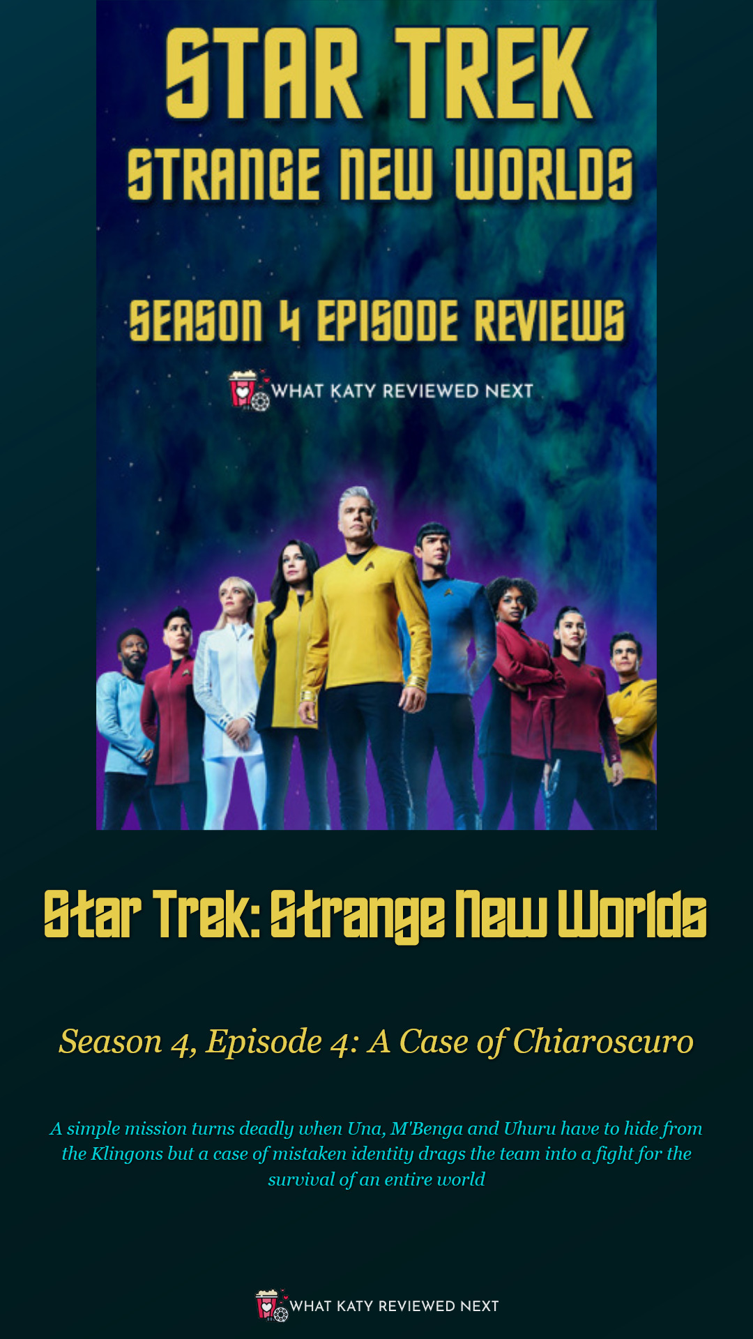 Star Trek Strange New Worlds S04E04 — A Case of Chiaroscuro Film Review